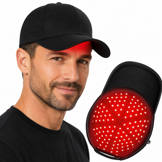 CZAPKA LED DO PIELĘGNACJI SKÓRY GŁOWY – ŚWIATŁO CZERWONE 96 DIOD